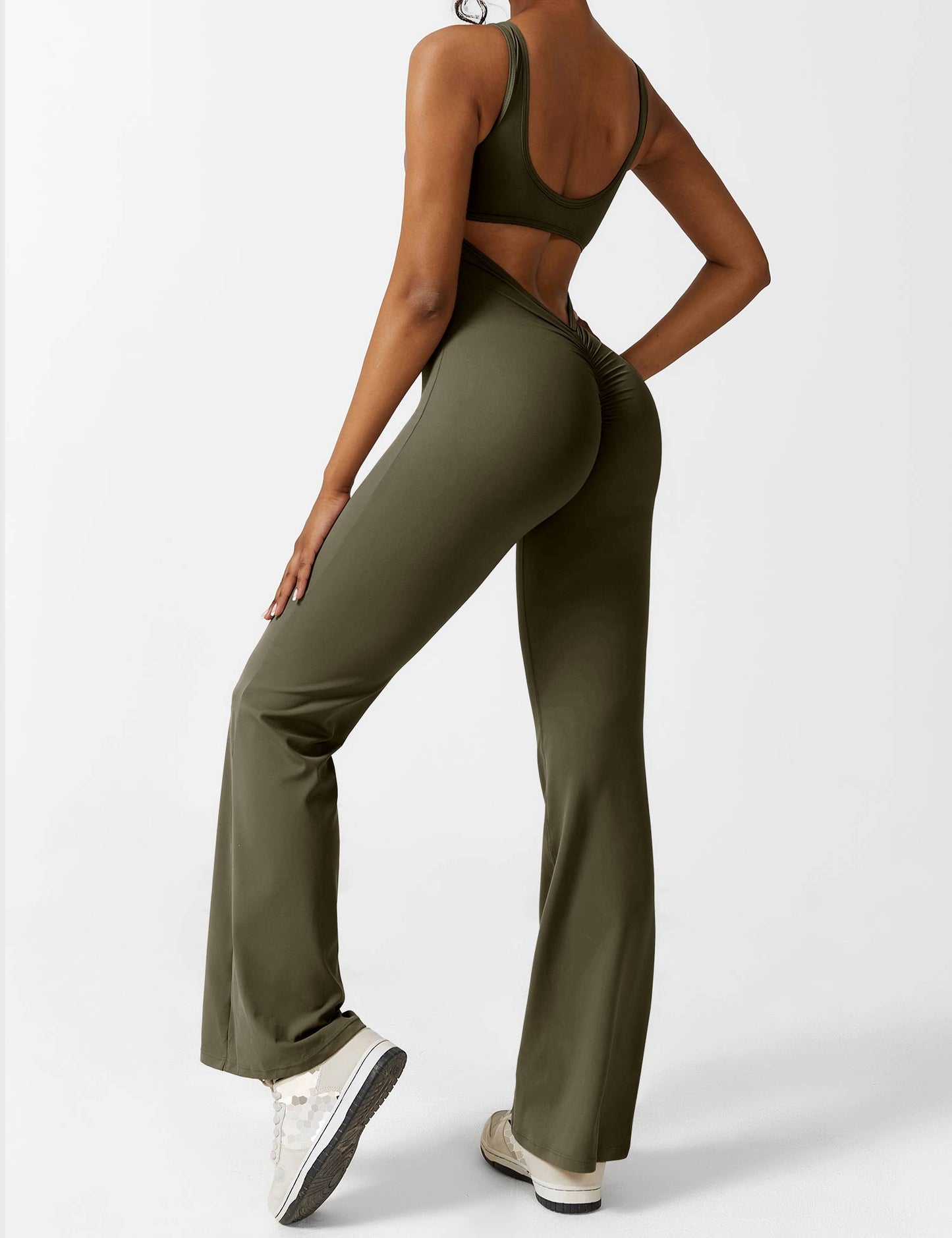 Zephyra® V-Rug uitlopende Jumpsuit