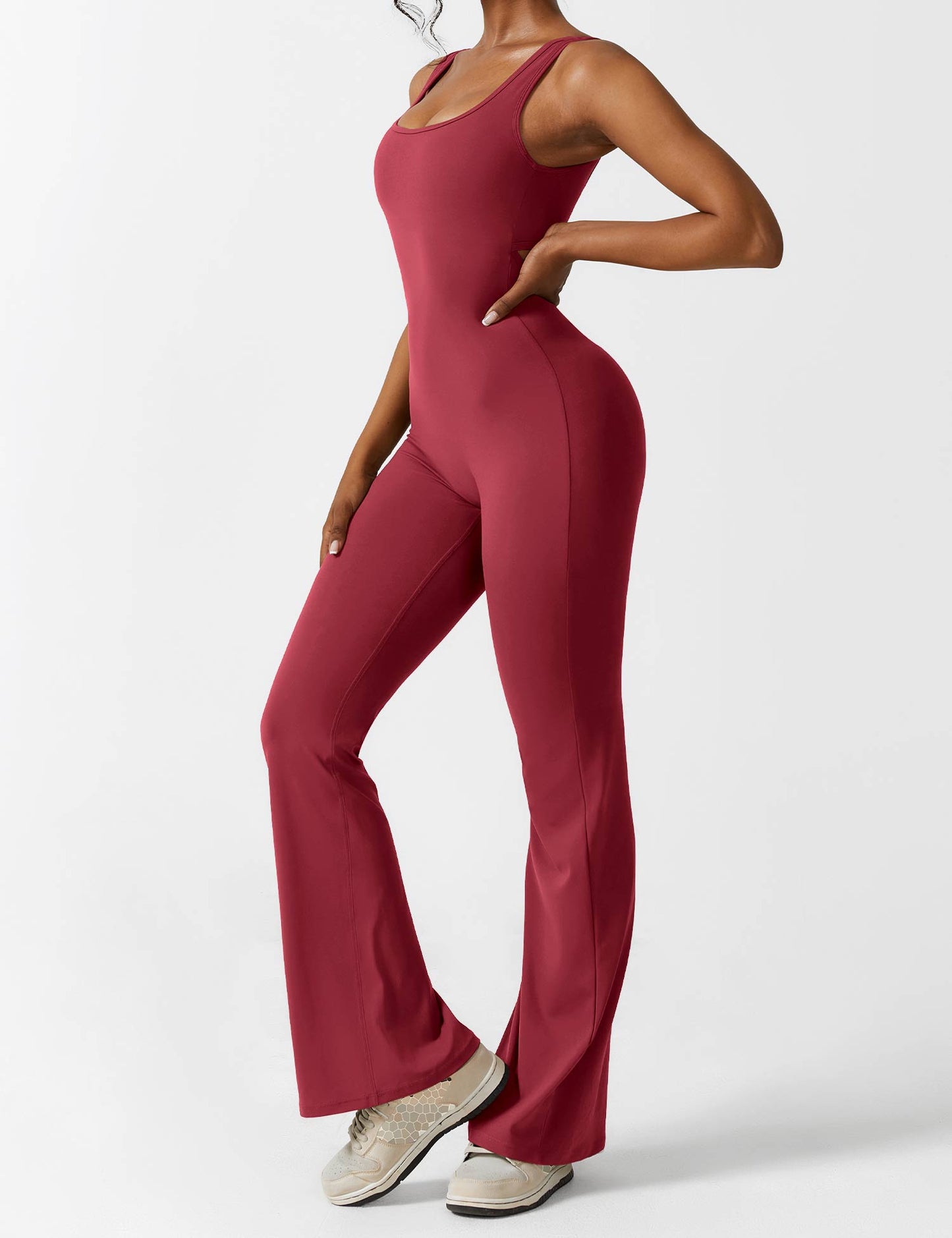 Zephyra® V-Rug uitlopende Jumpsuit